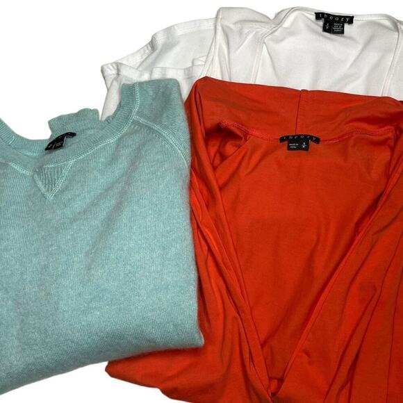 Theory Bundle Women’s Size Small Petite Cashmere Sweater Sleeveless Tops - Picture 11 of 14